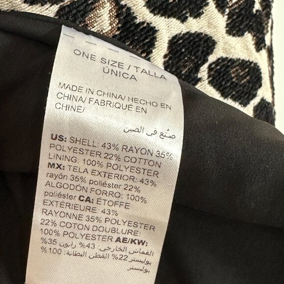 Chico's Open Front Blazer Leopard Print Women's Sz 3 / 16 Jacquard Jacket - Picture 4 of 11